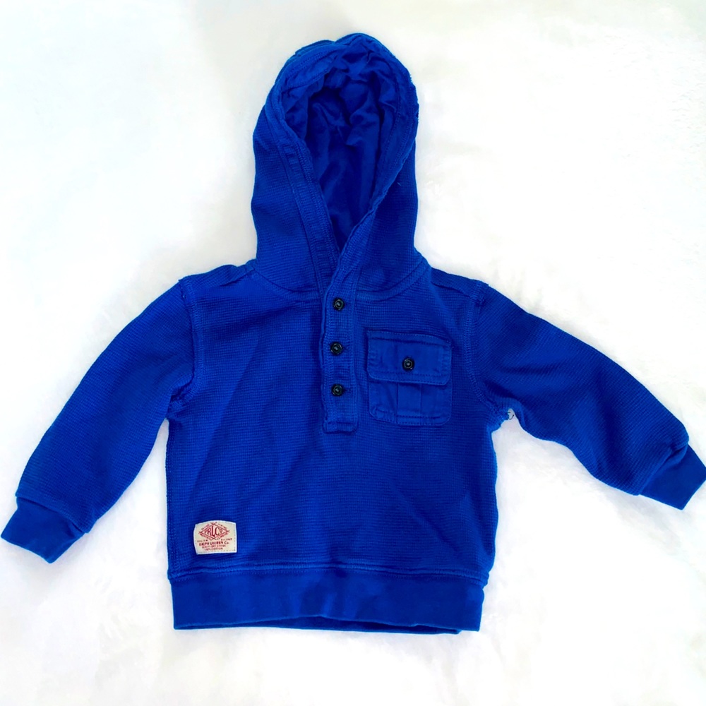 Polo Ralph Lauren Blue Pullover Hoodie 12 Months